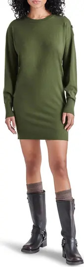 Madelyn Button Shoulder Long Sleeve Sweater Dress | Nordstrom