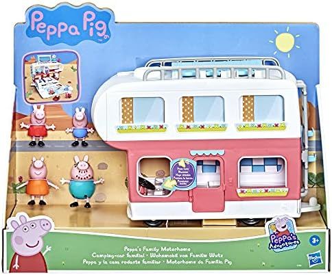 Peppa Pig Peppa’s Adventures Peppa’s Family Motorhome Preschool Toy, Vehicle to RV Playset, Plays So | Amazon (US)