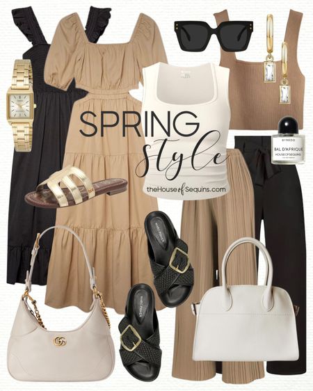 Shop these Amazon Fashion Spring Outfit and summer outfit finds! Maxi dress, midi dress, wide leg pants, matching set, Sandals Edelman sandals, Marc Fisher Hazaia sandals, palazzo pants, The Row Margaux look for less, Gucci Aphrodite Shoulder Bag and more! 