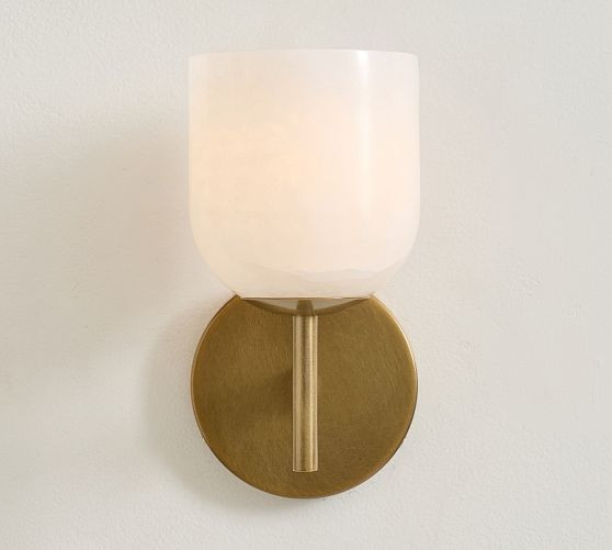 Cooper Cloche Alabaster Single Sconce (9") | Pottery Barn (US)