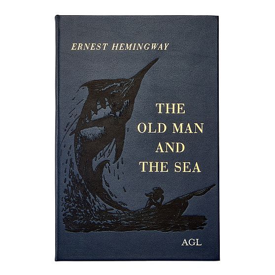 Leather Bound "Old Man and The Sea" Book | Mark and Graham