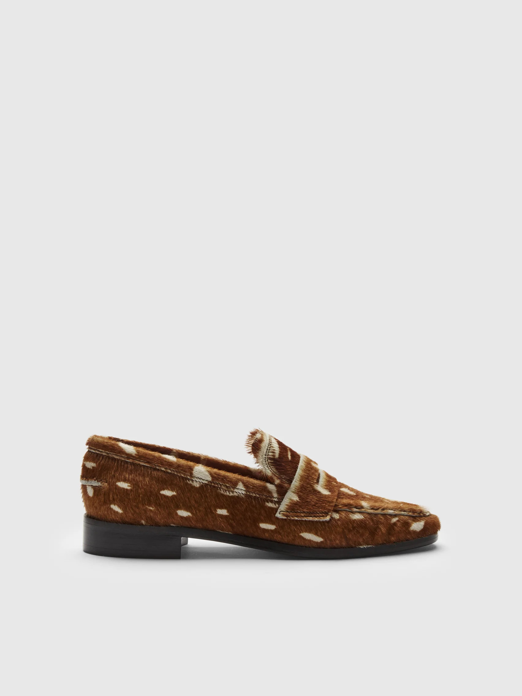 Airola Cannella Printed Cerbiatto Loafers | ATP Atelier | Official Site | ATP Atelier