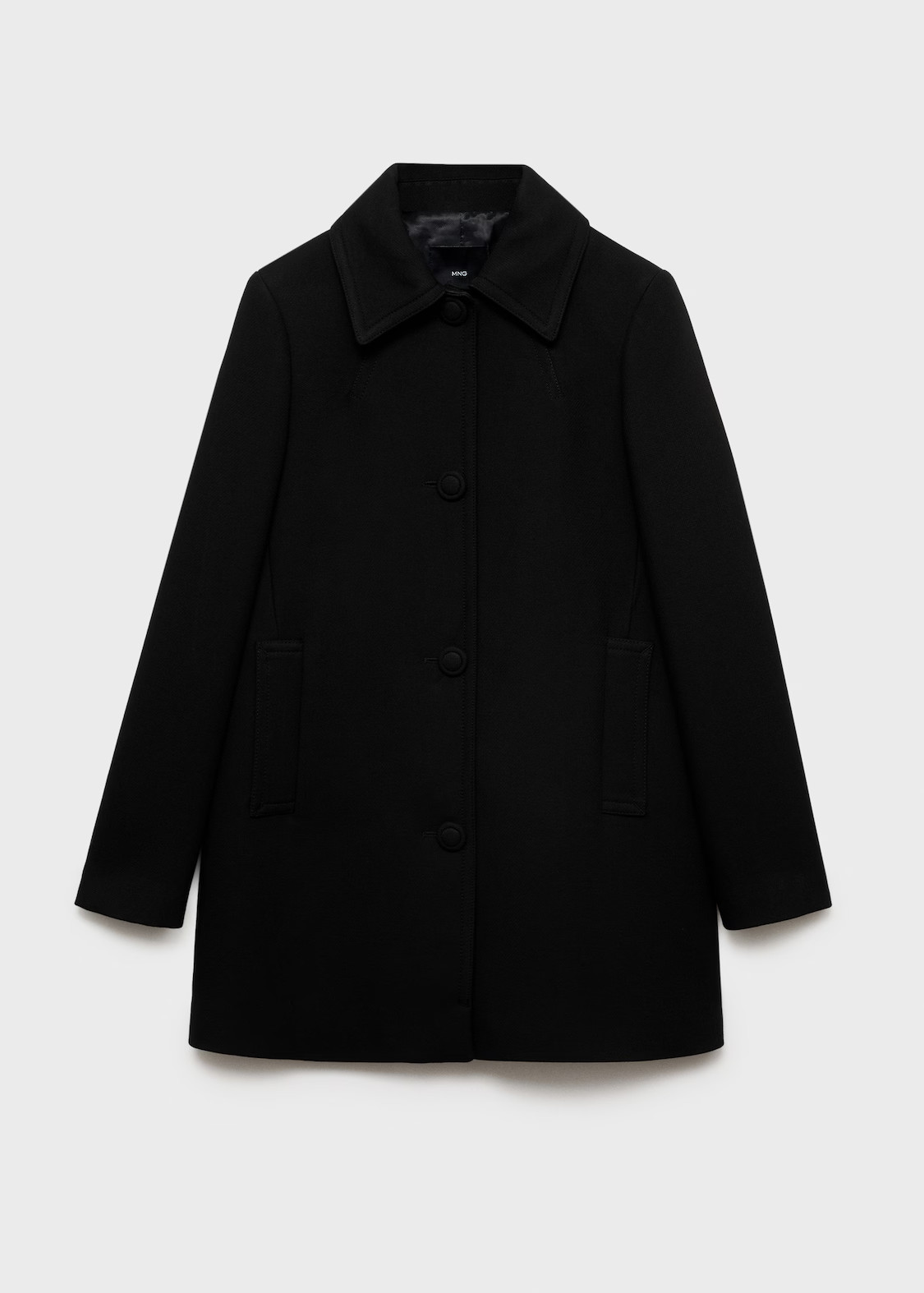 Straight button coat | MANGO (UK)