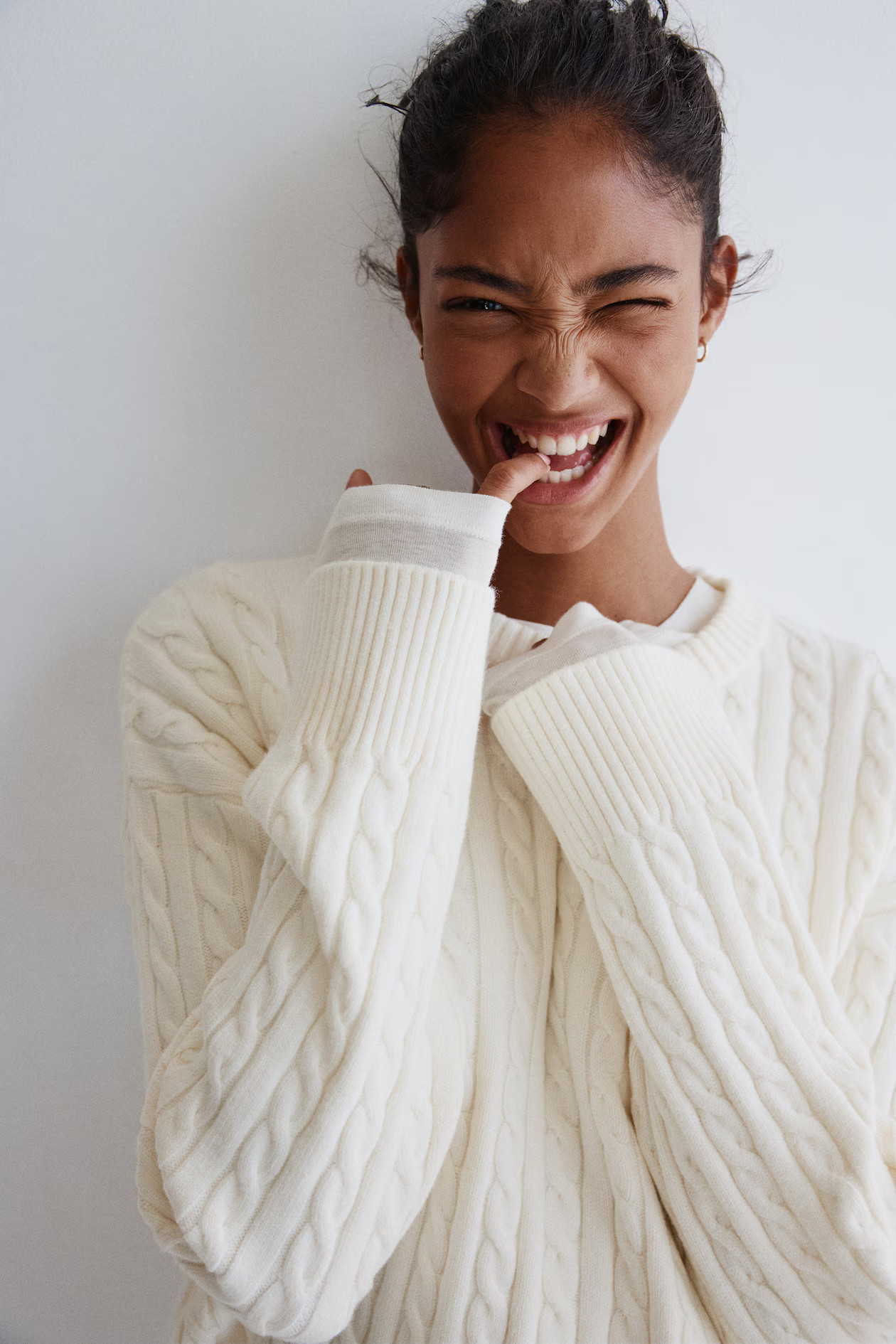 Oversized Cable-Knit Sweater | H&M (US + CA)