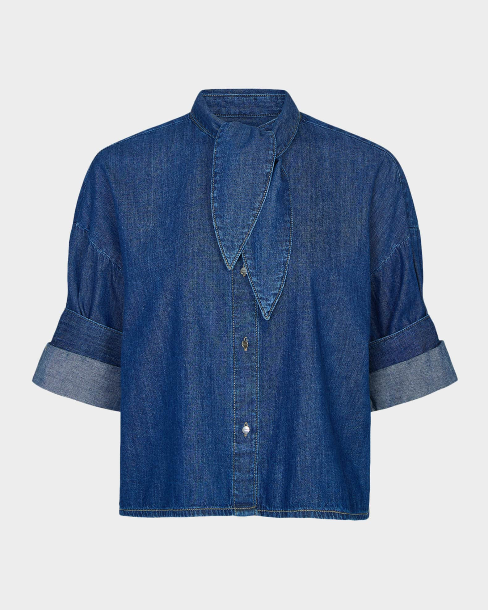 Tie One On Denim Shirt | Neiman Marcus