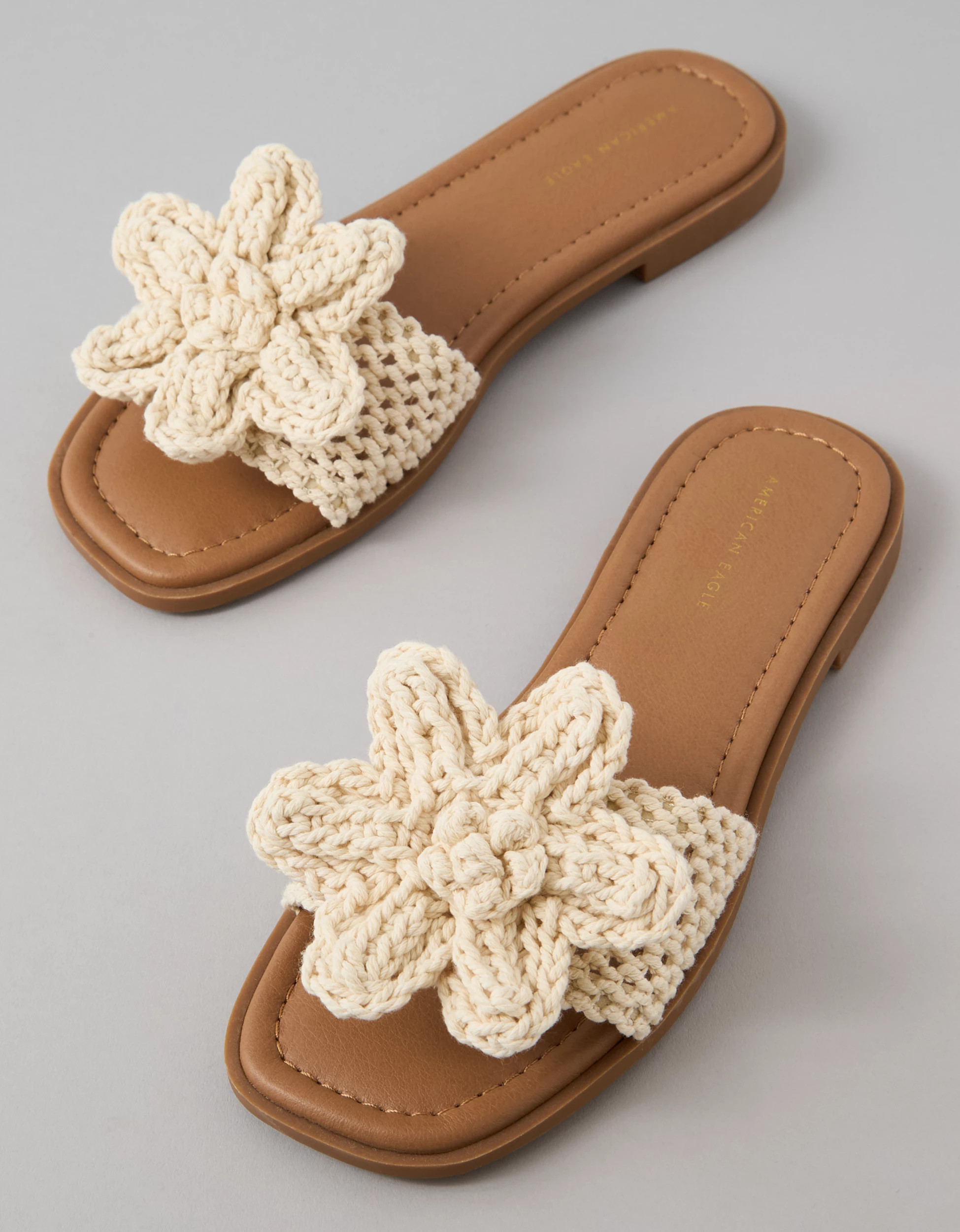 AE Crochet Flower Sandal | American Eagle Outfitters (US & CA)