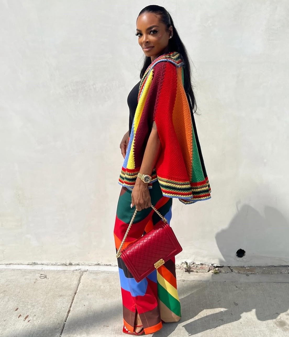 Same wool cape different color 🌈 

#LTKootd #LTKWorkwear #LTKSeasonal