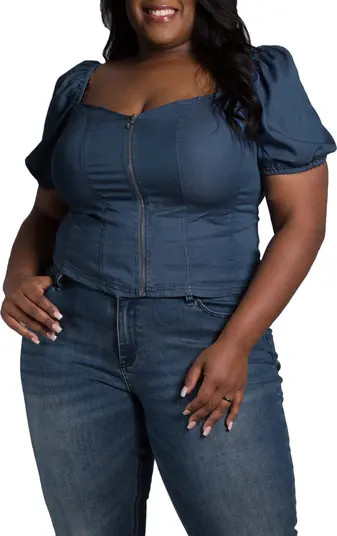 Zola Zip Front Corset Top | Nordstrom