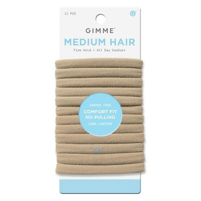Gimme Beauty Medium Hair Tie Bands - Blonde - 12ct | Target