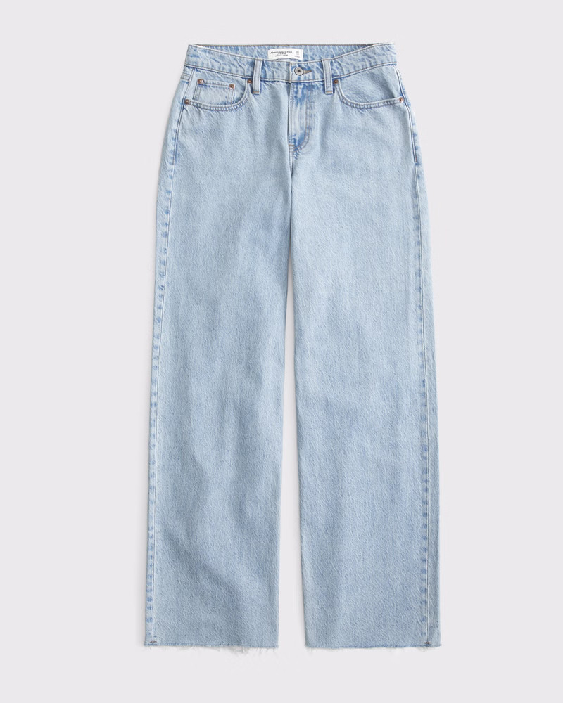 Curve Love Low Rise Ultra Loose Jean | Abercrombie & Fitch (US)