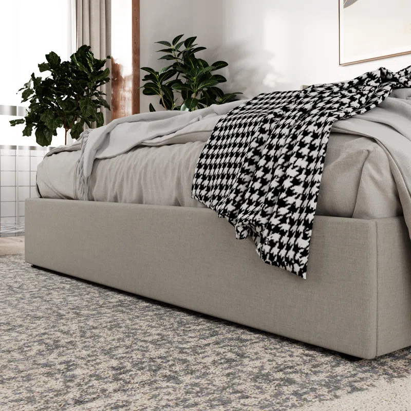 Cascia Hydraulic Lift Up Storage Upholstered Platform Bed | Wayfair North America