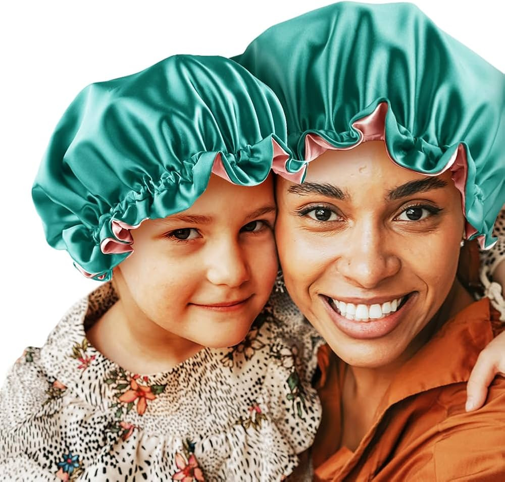 Mommy and Me Bonnet Set, Adjustable Hair Bonnet for Women and Baby/Kids/Toddler (0-3 Years Old), ... | Amazon (US)