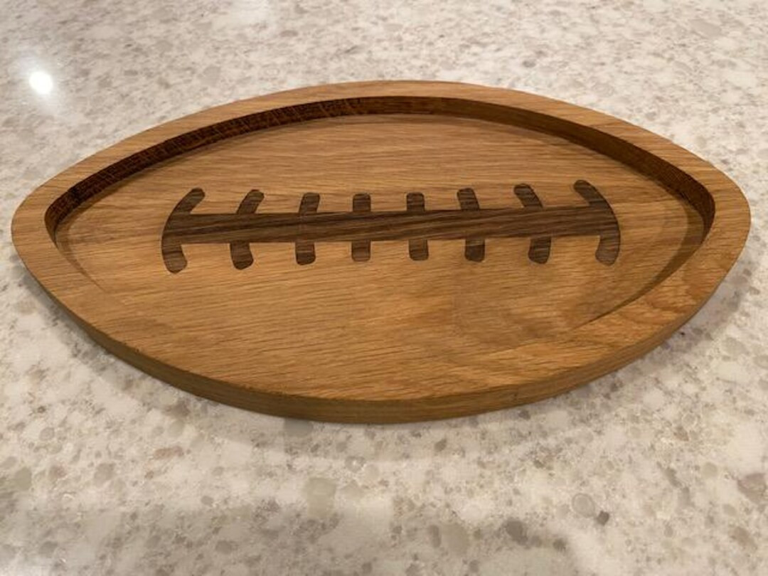 Handcrafted Football-shaped Oak Cutting Board - Sports Lover's Charcuterie Tray - Etsy | Etsy (US)
