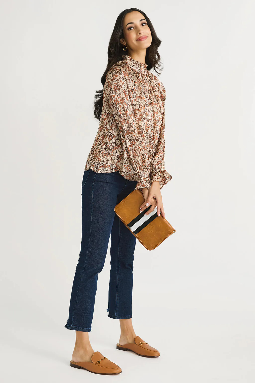 &amp; Merci Lurex Balloon Sleeve Top | Social Threads