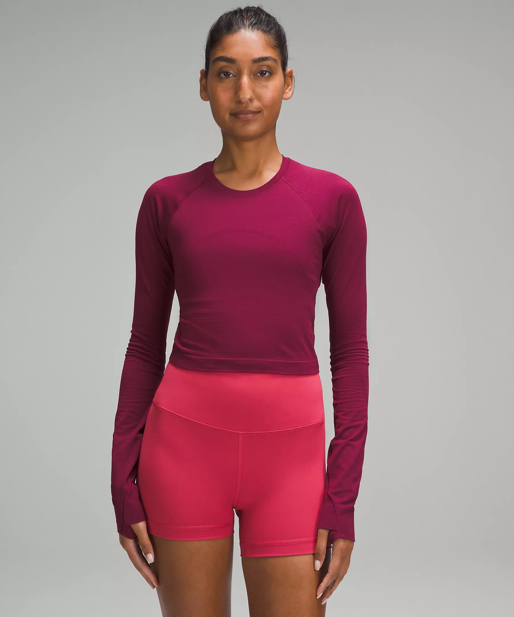 Swiftly Tech Cropped Long-Sleeve Shirt 2.0 | Lululemon (US)