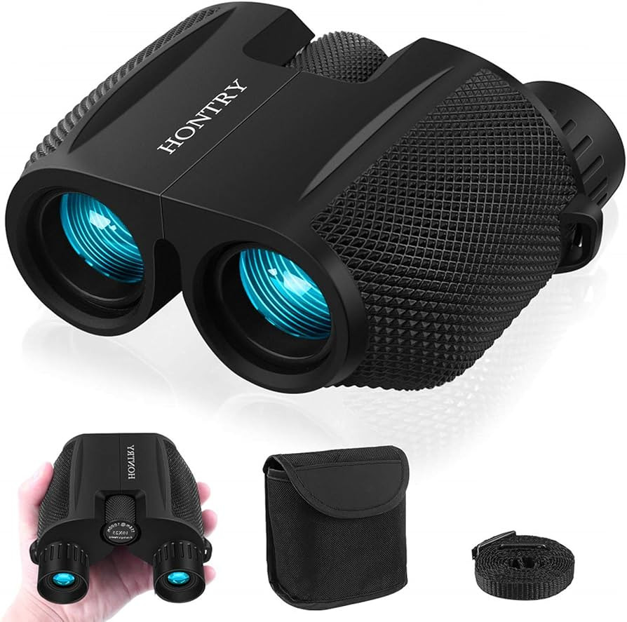 Amazon.com: Hontry Binoculars for Adults and Kids, 10x25 Compact Binoculars for Bird Watching, Th... | Amazon (US)