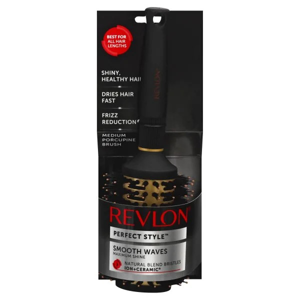 Revlon Perfect Style Ion+Ceramic Medium Porcupine Round Brush - Walmart.com | Walmart (US)