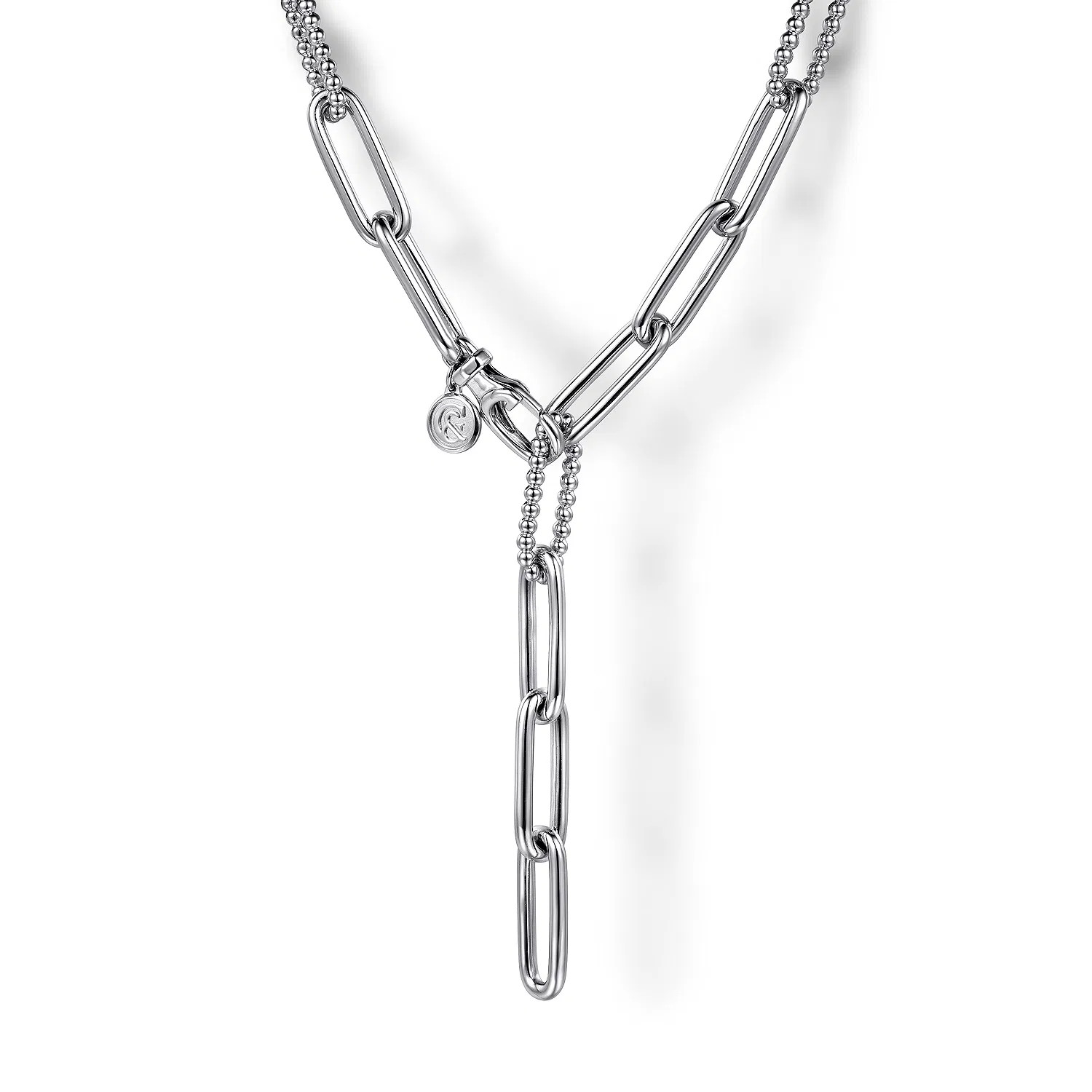 925 Sterling Silver Y Chain Necklace | Gabriel & Co. Fine Jewelry And Bridal