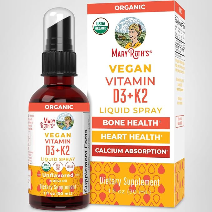 MaryRuth's Organic D3 + K2 Spray for Adults & Kids for Bone Health | Vitamin D3 as Cholecalcifero... | Amazon (US)
