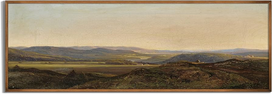 Rolled Canvas Vintage Farmhouse Bedroom Wall Decor Above Bed - Horizontal Wall Art Over Couch - 1... | Amazon (US)