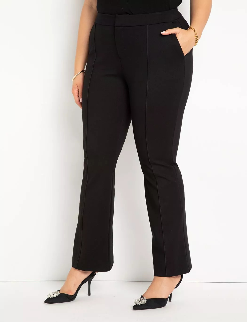 The Ultimate Suit Flare Leg Pant | Eloquii