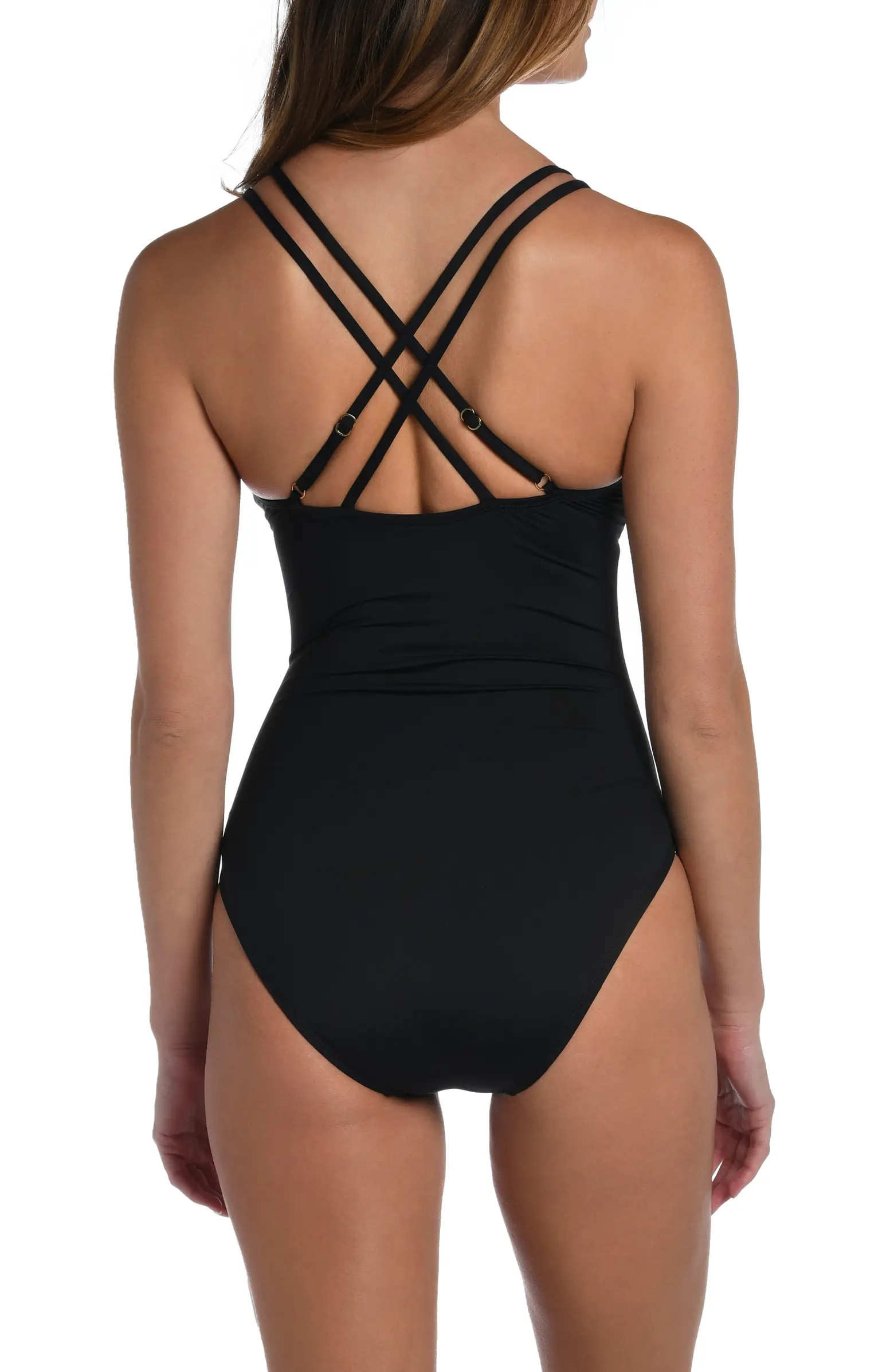 Lace-Up Underwire One-Piece Swimsuit | Nordstrom