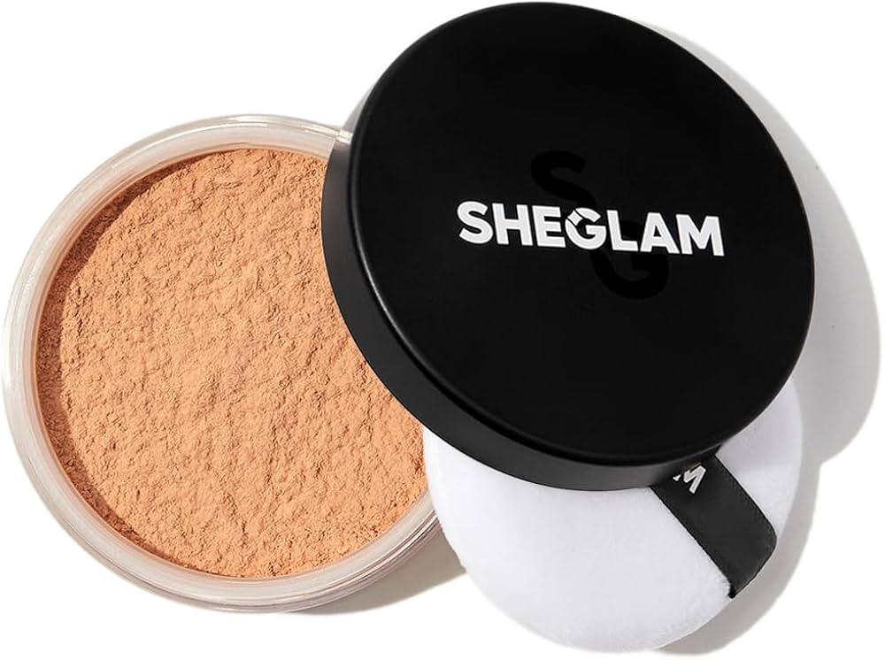 SHEGLAM Polvo de ajuste de brillo horneado Control de aceite Polvo de cara suelta translúcido si... | Amazon (US)