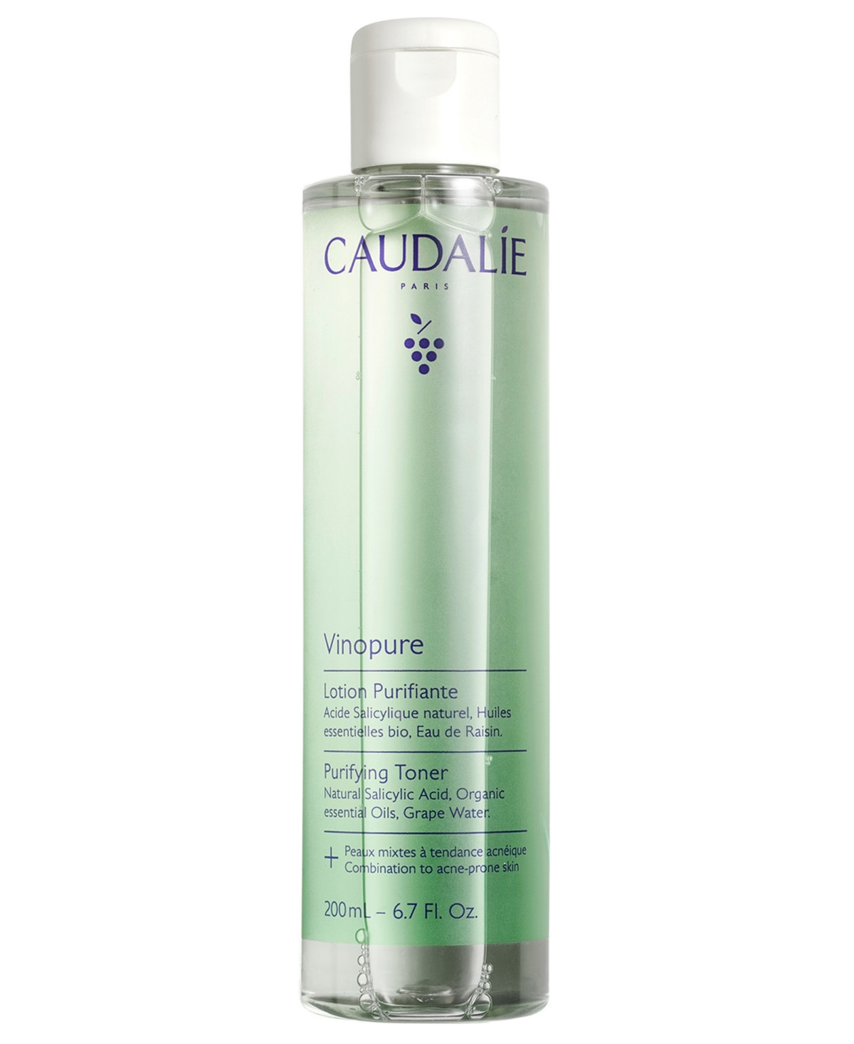 Caudalie Vinopure Salicylic Acid Pore Minimizing Toner, 6.7 oz. | Macy's