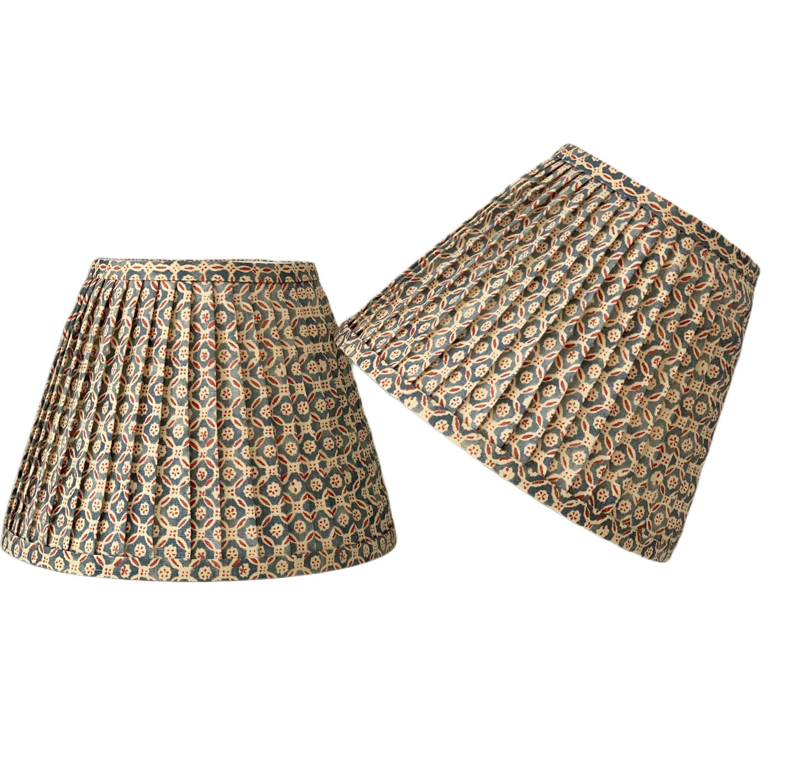 SOLD INDIVIDUALLY- Floral Medallion Pleated Lampshade: Custom Sconce Chandelier Shade | Etsy (US)