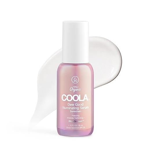 COOLA Organic Dew Good Illuminating Probiotic Serum with SPF 30, Dermatologist Tested Sunscreen w... | Amazon (US)