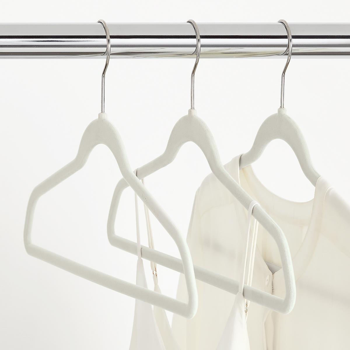 Pant/Skirt Hanger Clips Linen Pkg/10 | The Container Store