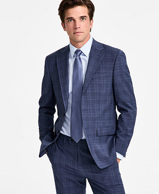 Men's Slim-Fit Wool-Blend Plaid Suit Jacket | Macy's