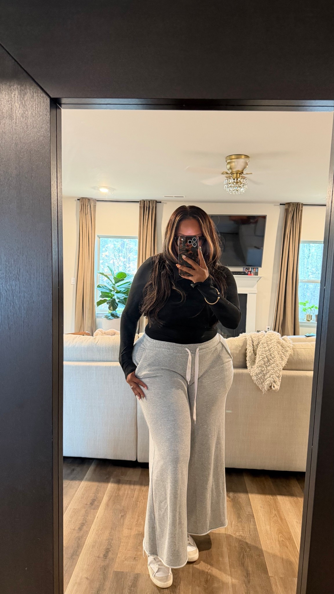 I LOVE this stretchy shirt 🥹🖤 I wear it all the time and it came 3 in a pack #curvy #plussize 

#LTKdayinmylife #LTKPlusSize #LTKTall