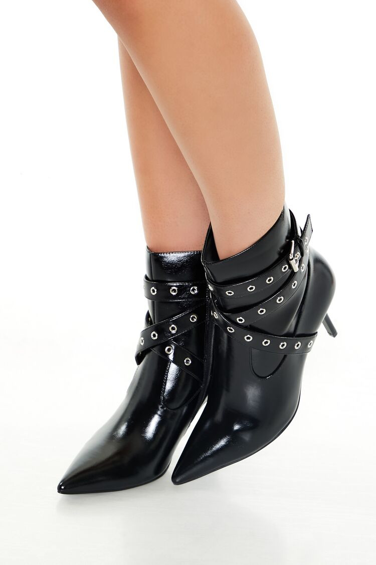 Buckled Pointed-Toe Booties | Forever 21