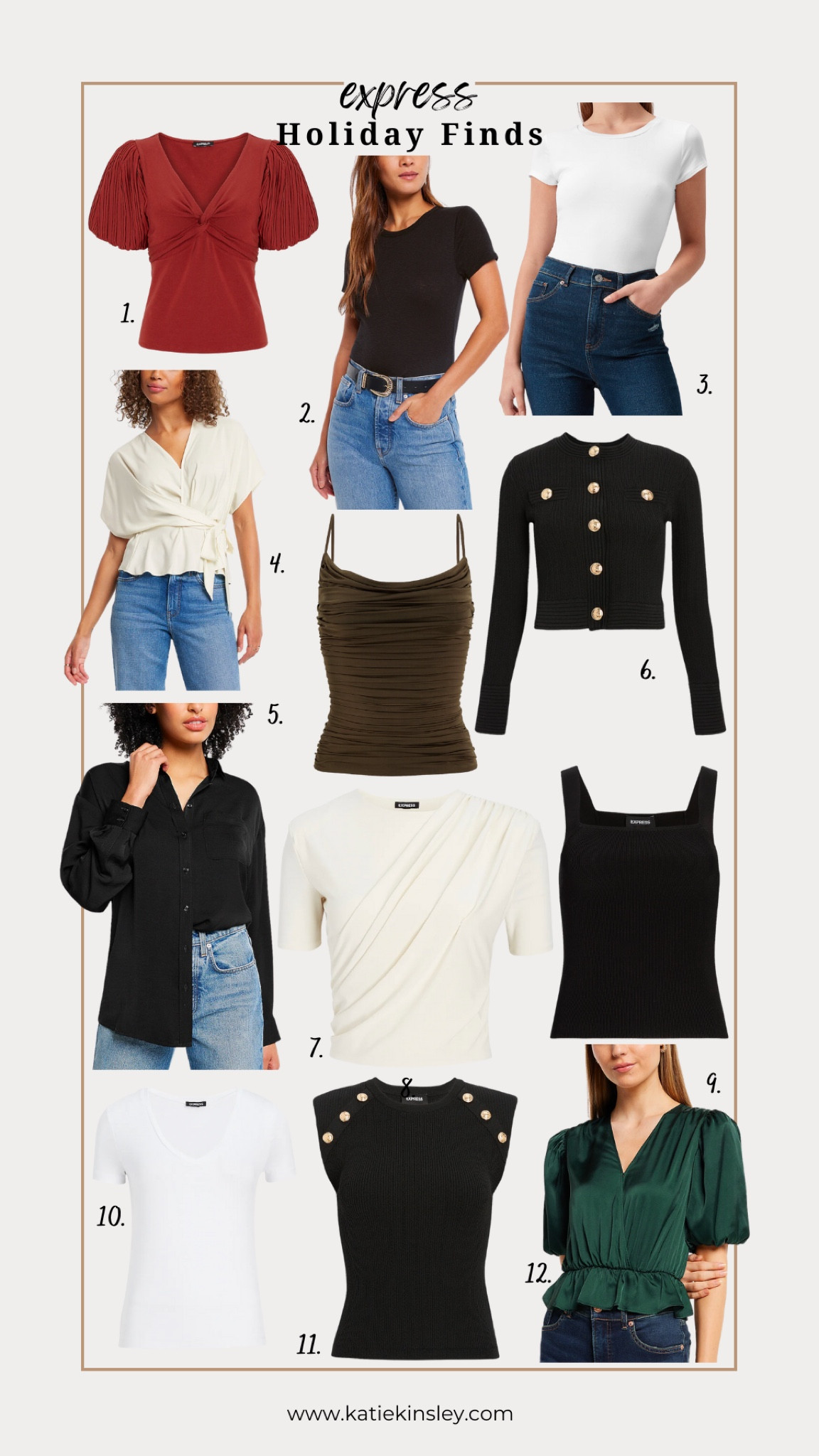 Shopping express

Black sweater with gold buttons, ruched tank top, black button down, black tee, white top

#LTKGiftGuide #LTKHoliday #LTKunder100