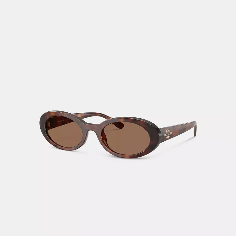 Narrow Oval Sunglasses | Coach Outlet US