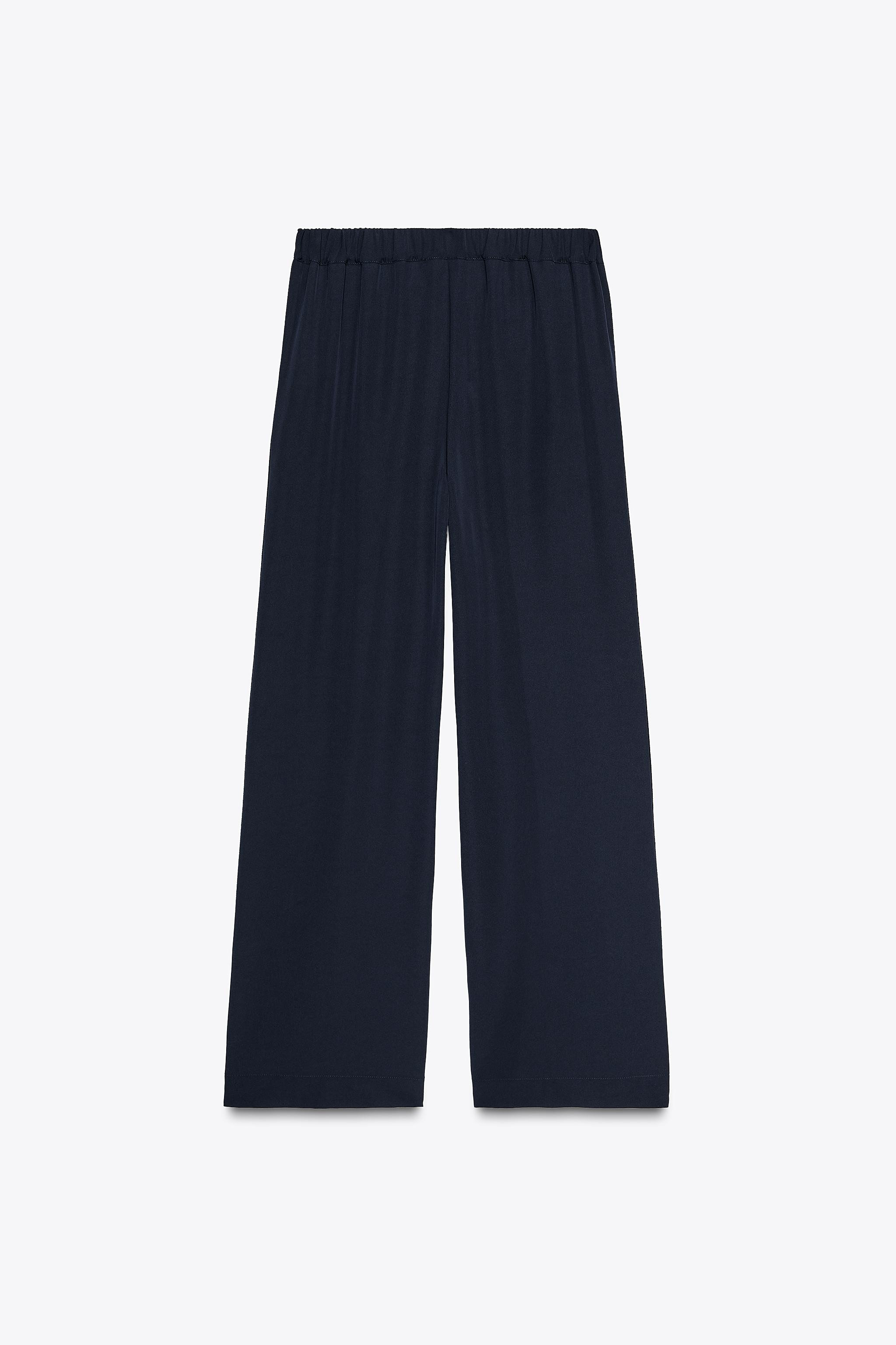 WIDE-LEG TROUSERS WITH SIDE STRIPE | Zara UK