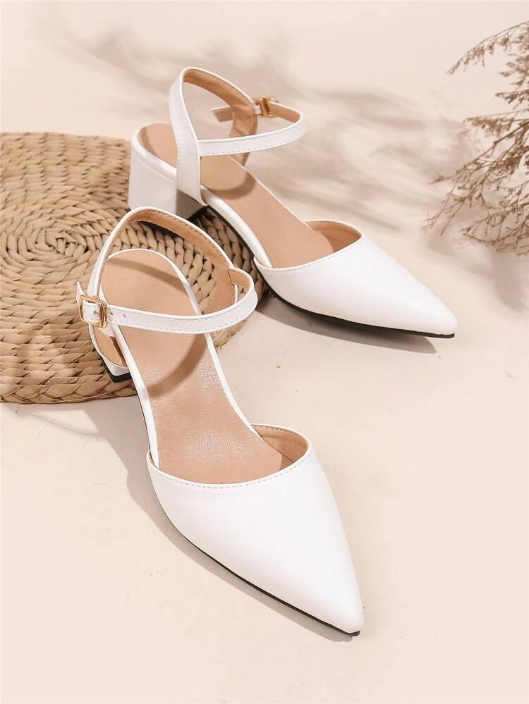 Point Toe Chunky Pumps | SHEIN