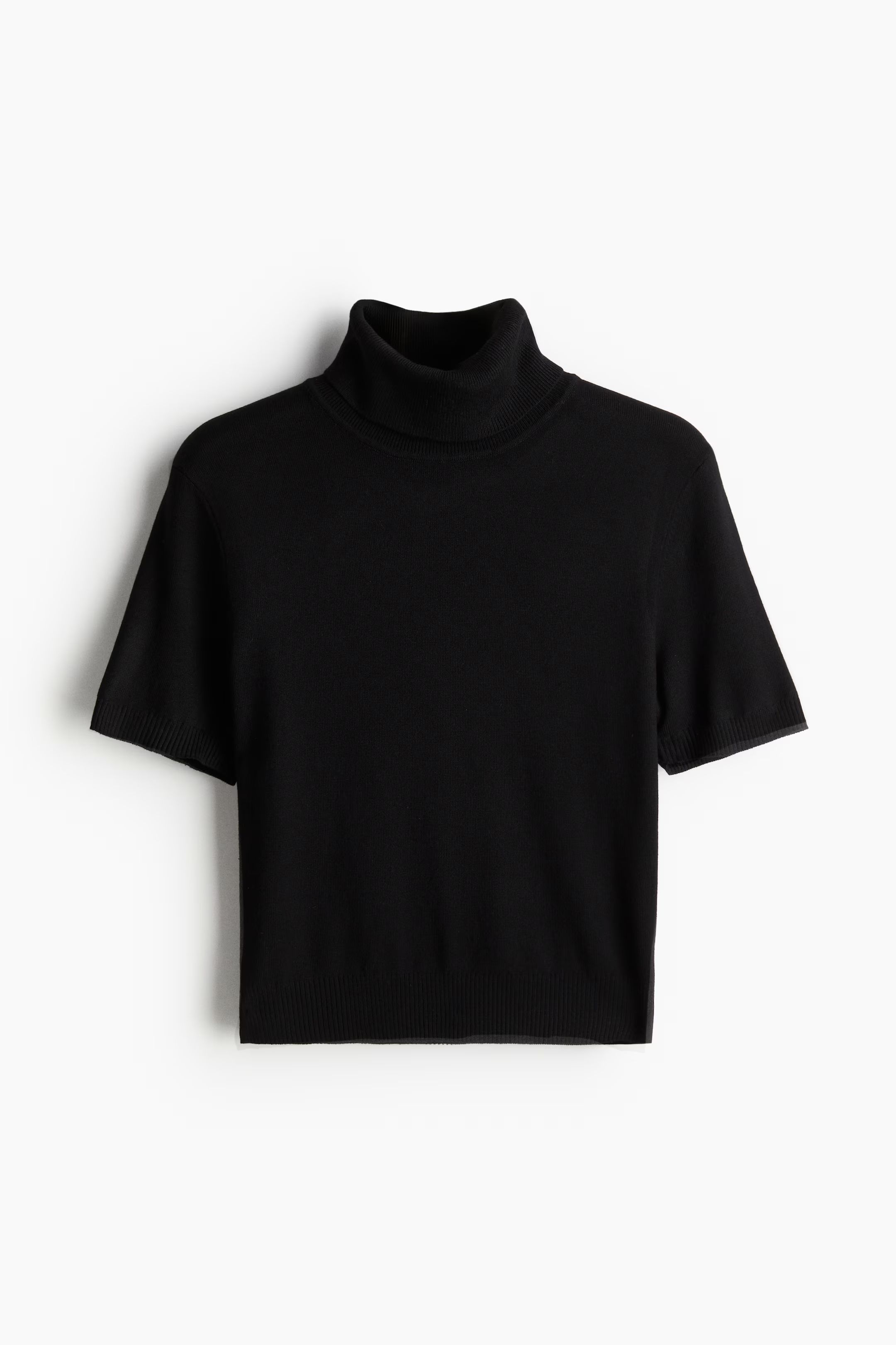 Fine-knit polo-neck top | H&M (UK, MY, IN, SG, PH, TW, HK)