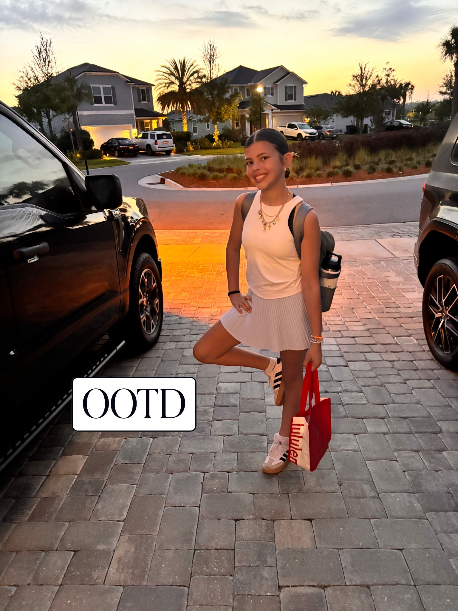 When your almost 13 year old loves her outfit she asks you to post 😘🤩🩵

#LTKSeasonal #LTKActive #LTKKids