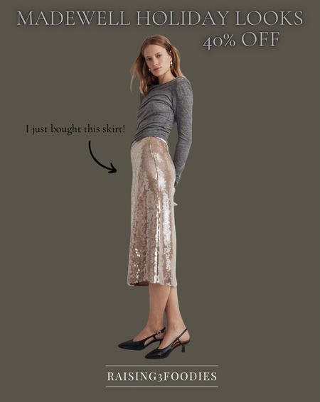 40% off almost everything at Madewell!!!  I just bought this gorgeous sequin skirt!  🥰

Christmas party, nye, dress

#LTKfindsunder100 #LTKCyberWeek #LTKsalealert