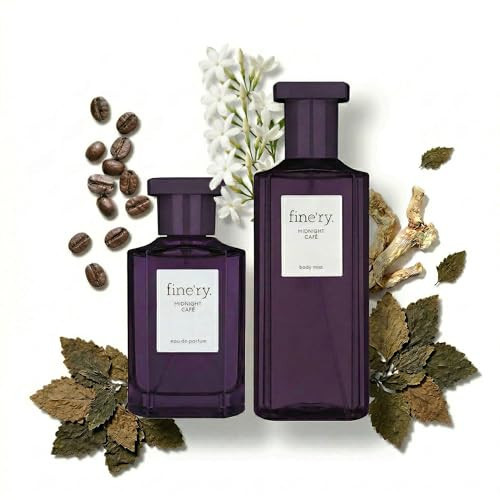 Fine'ry Midnight Cafe Eau De Parfum & Body Mist Set - Warm & Spicy Notes Of Crème De Café & Jasmine - Fragrance Layering Combo (2oz + 5oz) | Amazon (US)