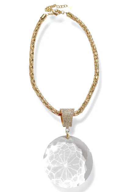Next Test Clear Oversized Stone Necklace | The Willow Tree