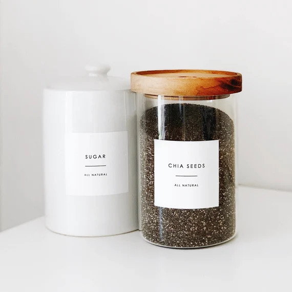 Pantry Labels minimalist  Pantry Labels for Kitchen - Etsy | Etsy (US)