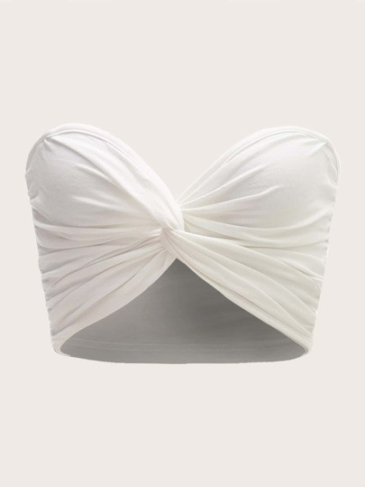 SHEIN Twist Front Tube Top | SHEIN