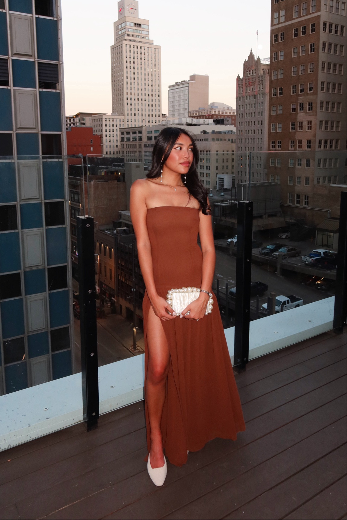 The PERFECT slit on this classy event dress. So many color options for a wedding guest dress also! Wearing a US 2 but could have sized down 

#LTKCon #LTKFindsUnder100 #LTKStyleTip