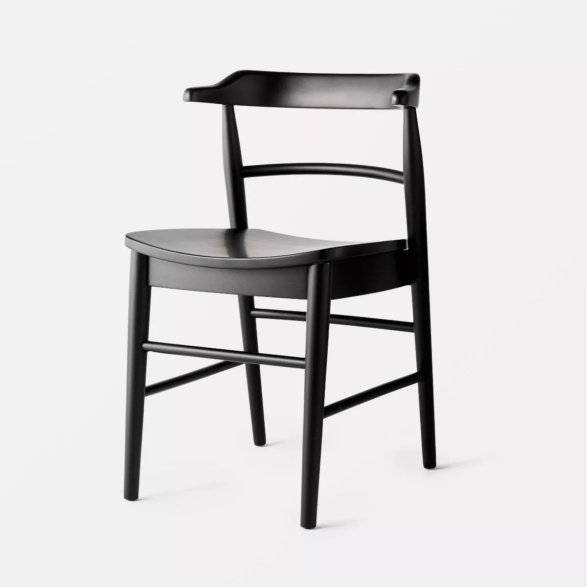 Kaysville Curved Back Wood Dining Chair Black (FA) - Threshold™ designed with Studio McGee | Target
