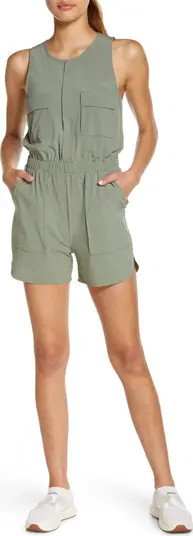 Zella Getaway Utility Tank Romper | Nordstrom | Nordstrom