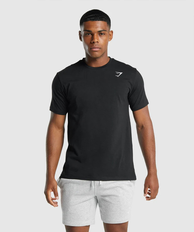 Gymshark Crest T-Shirt - Black | Gymshark US