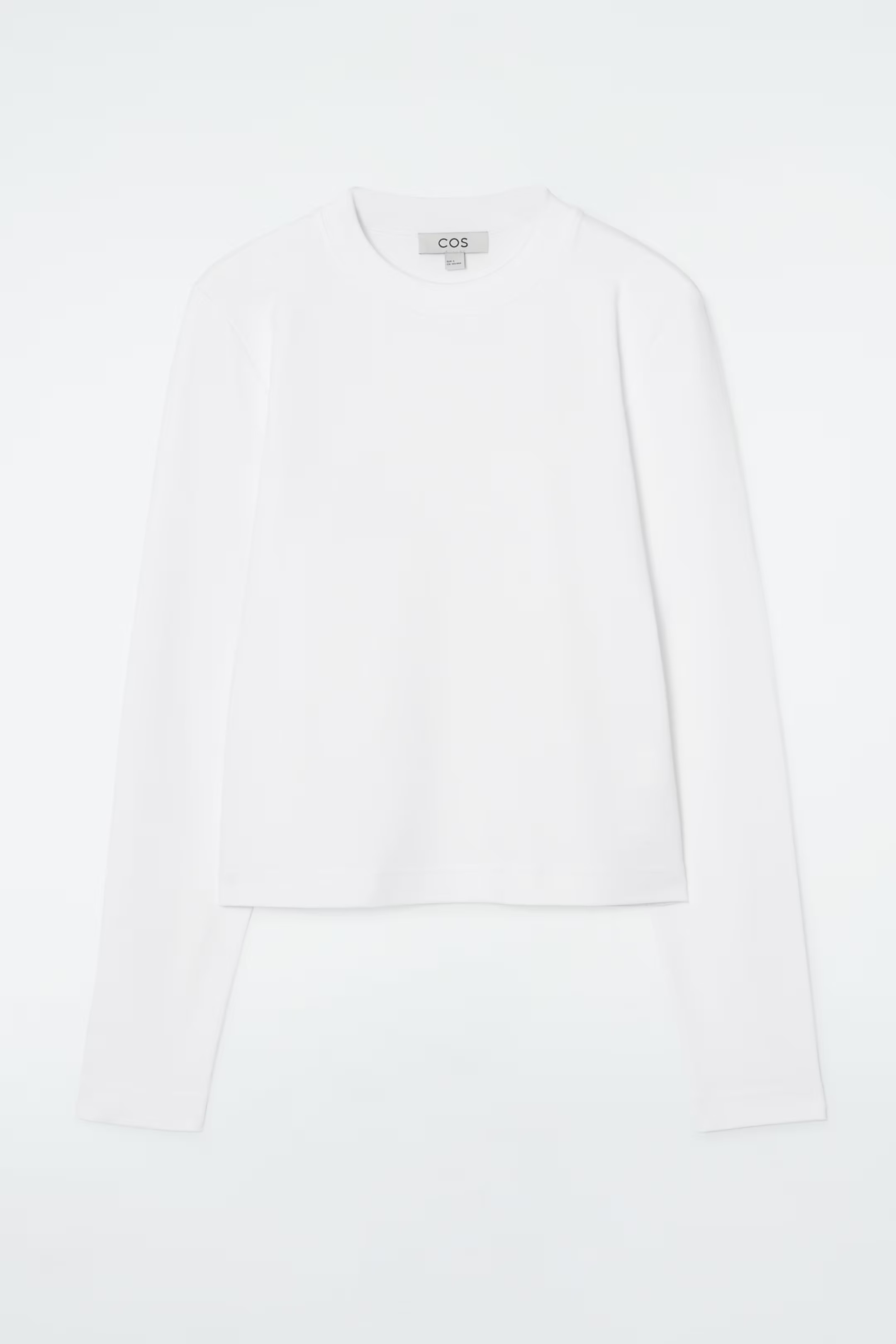 CLEAN CUT REGULAR LONG-SLEEVED T-SHIRT - WHITE | COS | COS (EU)